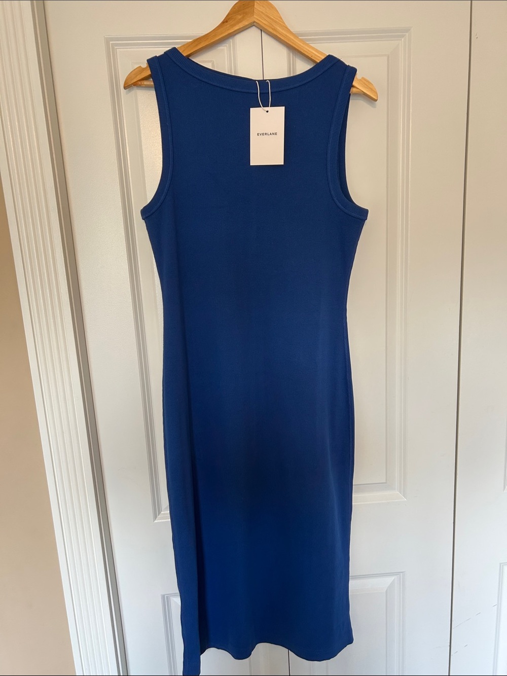 Everlane Sleeveless Midi Dress in Royal Blue